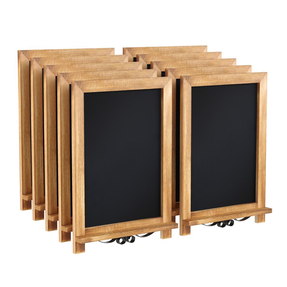 Vintage 12" x 17" Wooden Magnetic Chalkboards with Legs, Set of 10. Picture 3