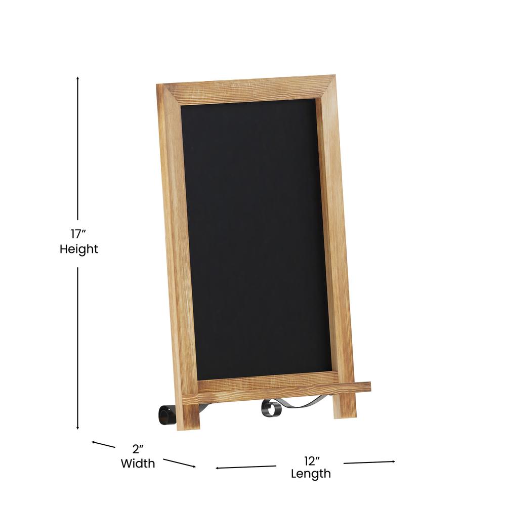 Vintage 12" x 17" Wooden Magnetic Chalkboards with Legs, Set of 10. Picture 6