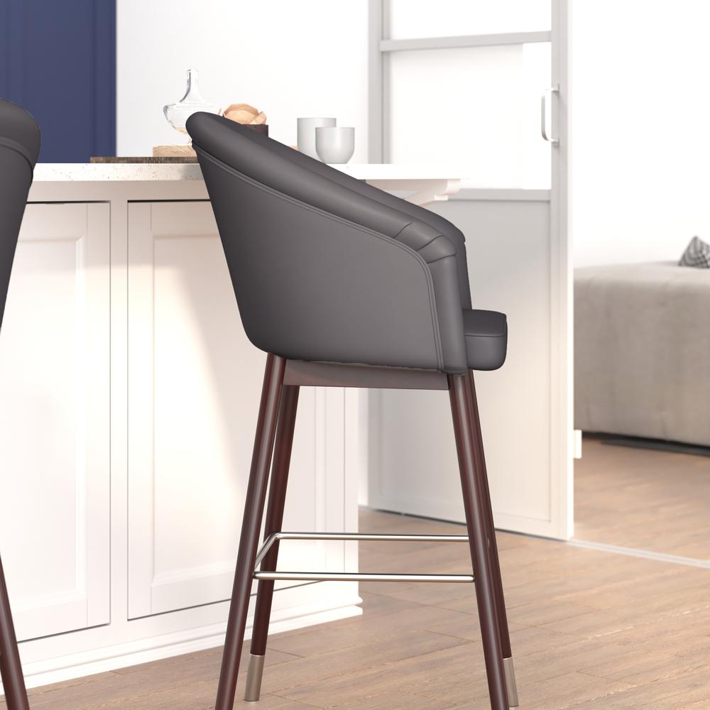 Margo 30" Mid-Back Modern Counter Stool - Set of 2. Picture 8