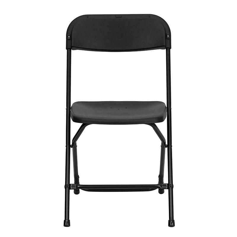 HERCULES Series Black Plastic Folding Chairs | Set of 2 Lightweight Folding Chairs. Picture 4