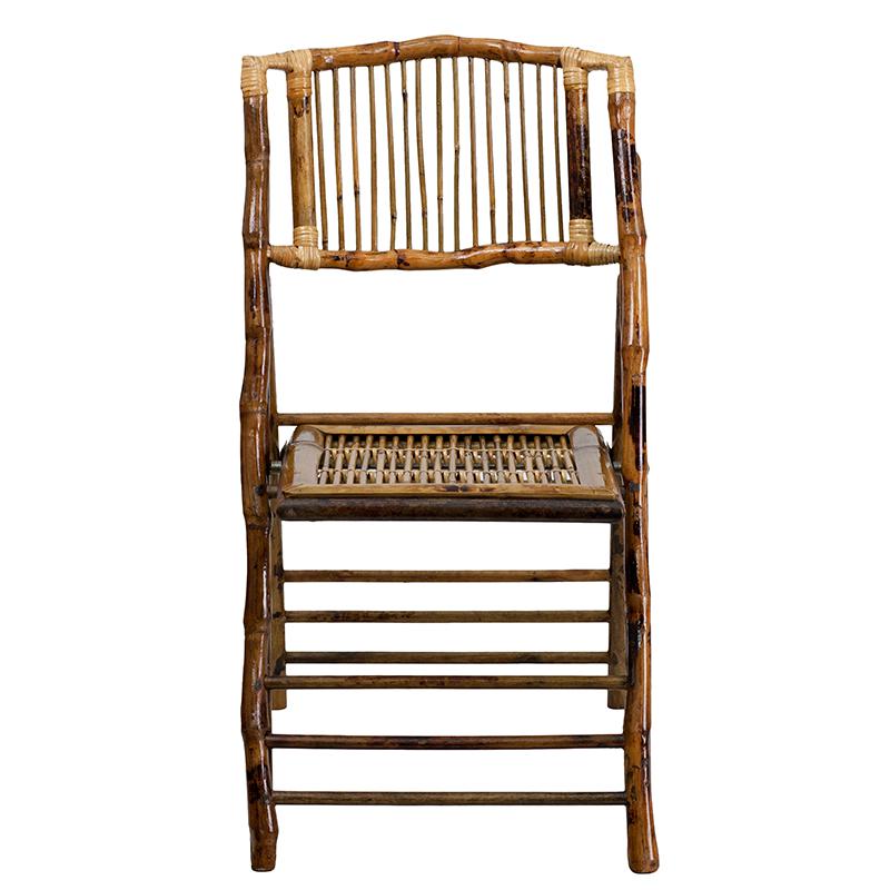 Bamboo Folding Chairs | Set of 2 Bamboo Wood Folding Chairs. Picture 4
