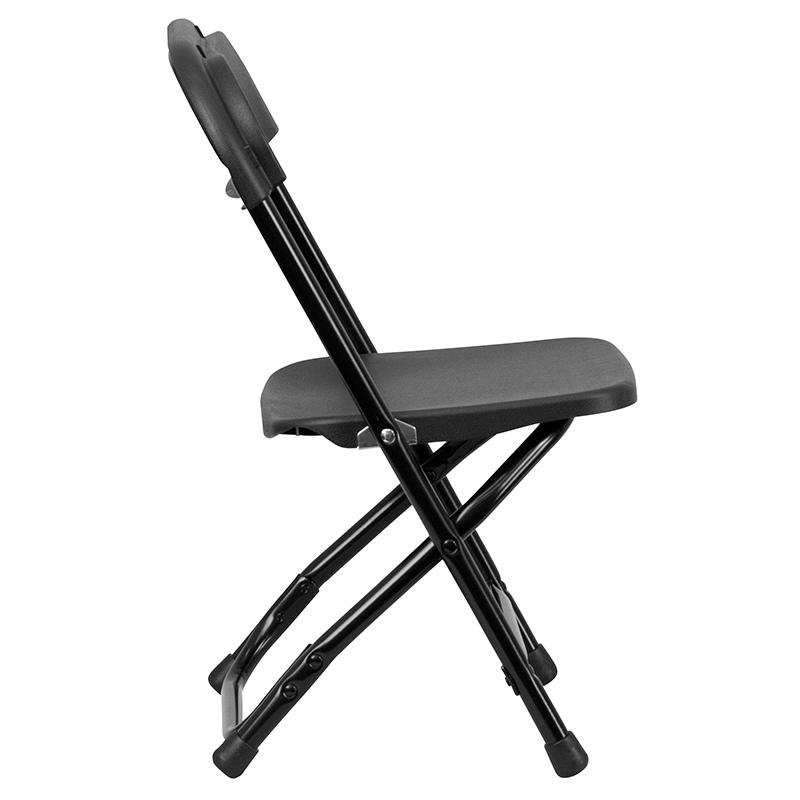 2 Pk. Kids Black Plastic Folding Chair. Picture 2