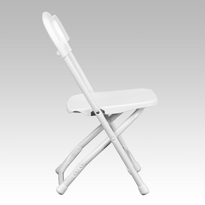 2 Pk. Kids White Plastic Folding Chair. Picture 2
