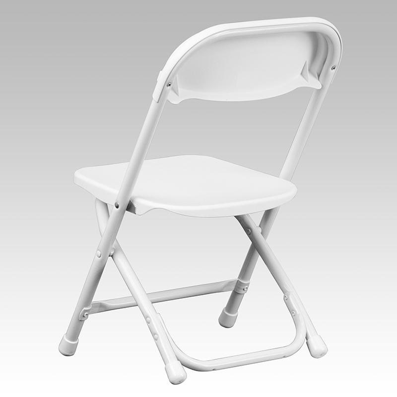 2 Pk. Kids White Plastic Folding Chair. Picture 3