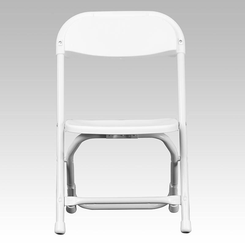 2 Pk. Kids White Plastic Folding Chair. Picture 4