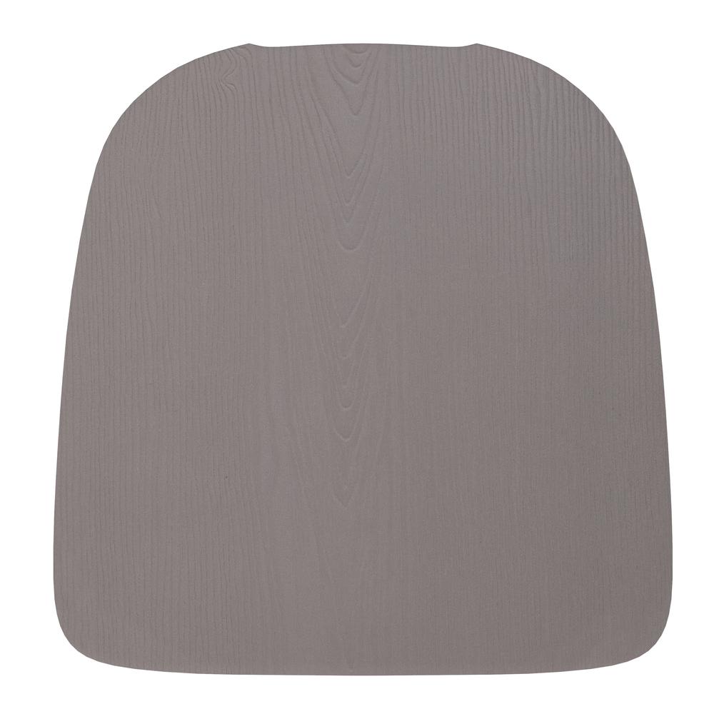 Perry Poly Resin Wood Square Seat with Rounded Edges for Colorful Metal Barstools in Gray. Picture 10
