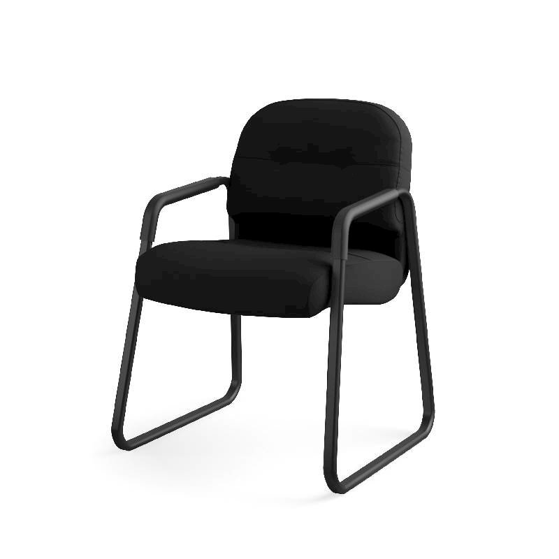 HON Pillow-Soft Guest Chair | Fixed Arms | Black Fabric. Picture 14