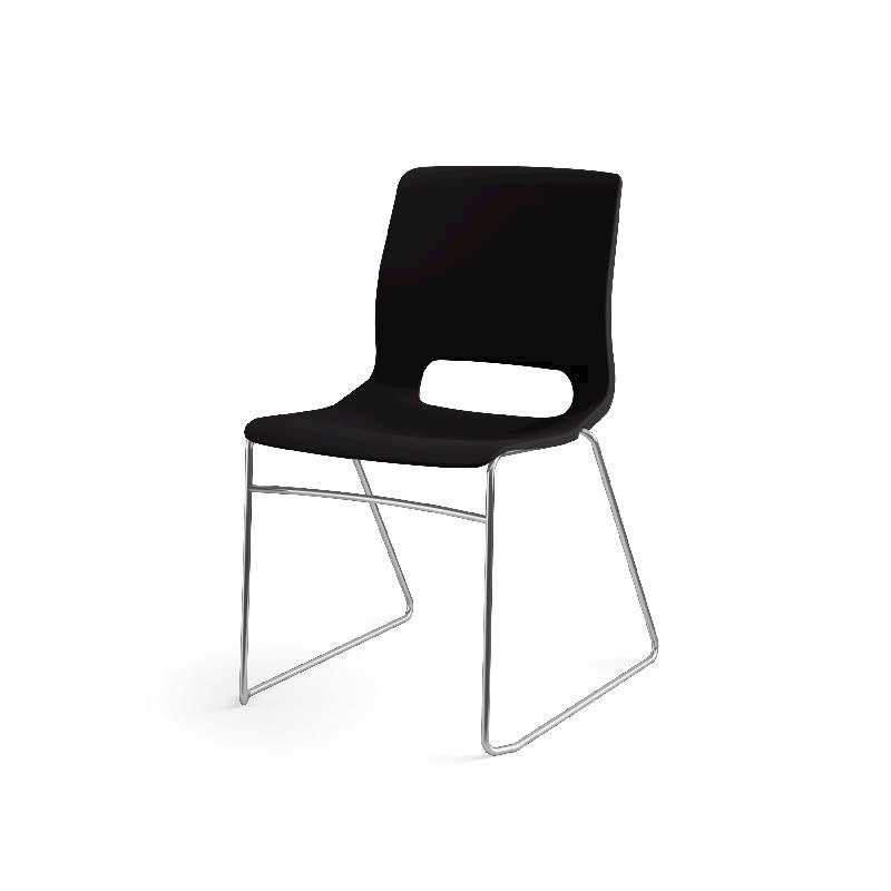 HON Motivate High-Density Stacking Chair | Onyx Shell | 4 per Carton. Picture 14
