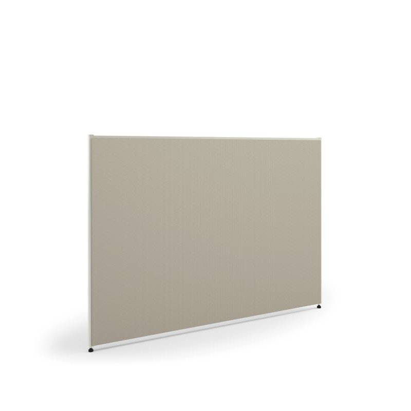 Verse Panel | 42"H x 60"W | Light Gray Finish | Gray Fabric. The main picture.