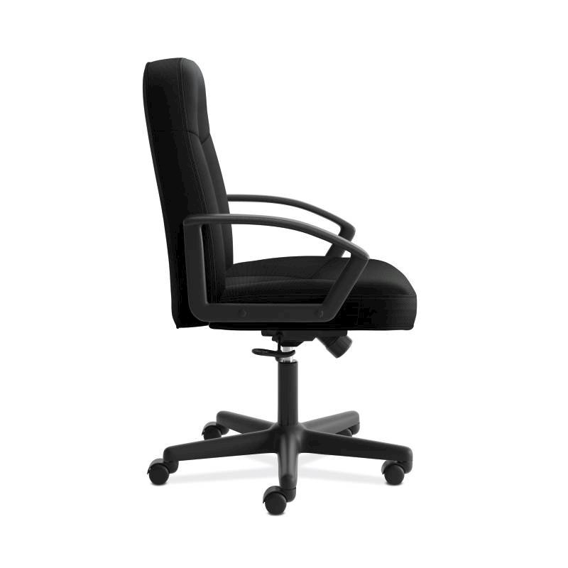 HVL601 Executive High-Back Chair | Center-Tilt | Fixed Arms | Black Fabric. Picture 3