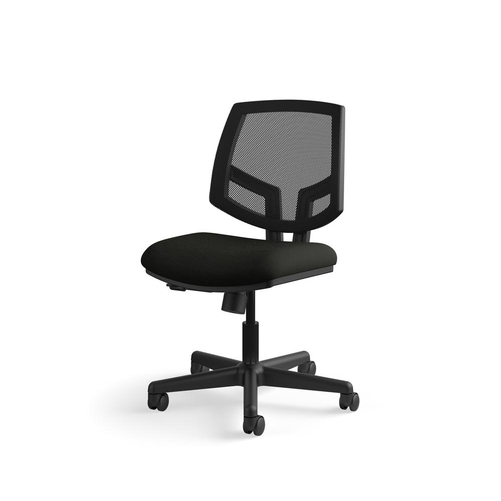HON Volt Mesh Back Task Chair | Center-Tilt | Black SofThread Leather. Picture 2