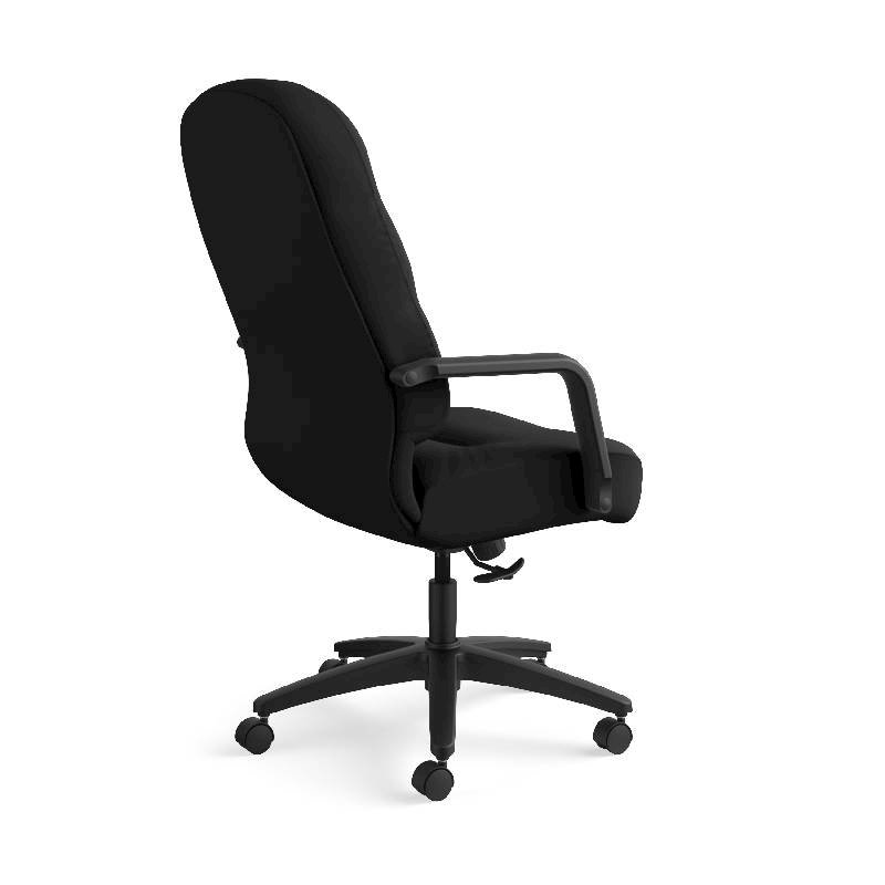 HON Pillow-Soft Executive High-Back Chair | Center-Tilt, Tension, Lock | Fixed Arms | Black Fabric. Picture 7