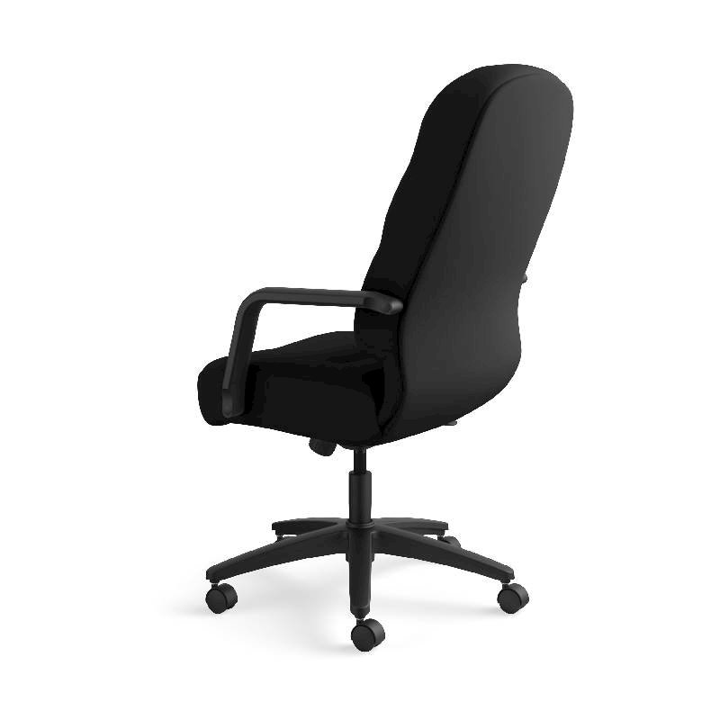 HON Pillow-Soft Executive High-Back Chair | Center-Tilt, Tension, Lock | Fixed Arms | Black Fabric. Picture 11