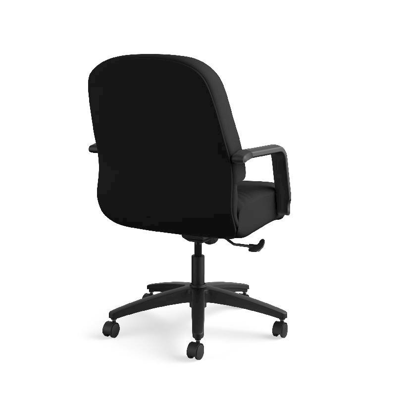 HON Pillow-Soft Mid-Back Task Chair | Center-Tilt, Tension, Lock | Fixed Arms | Black Fabric. Picture 8
