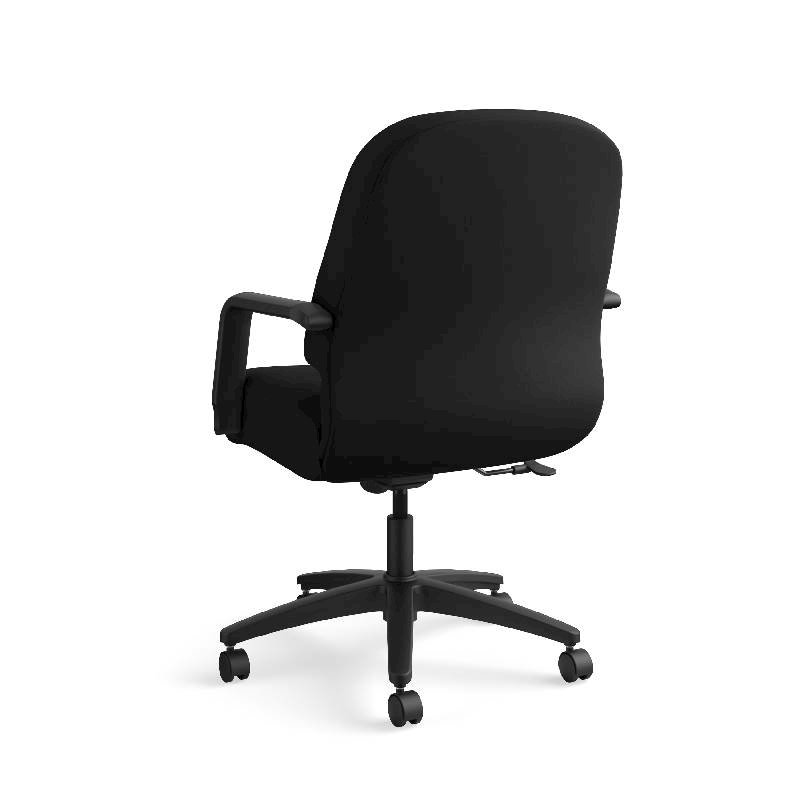 HON Pillow-Soft Mid-Back Task Chair | Center-Tilt, Tension, Lock | Fixed Arms | Black Fabric. Picture 10