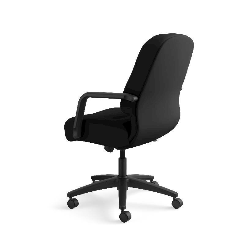 HON Pillow-Soft Mid-Back Task Chair | Center-Tilt, Tension, Lock | Fixed Arms | Black Fabric. Picture 11