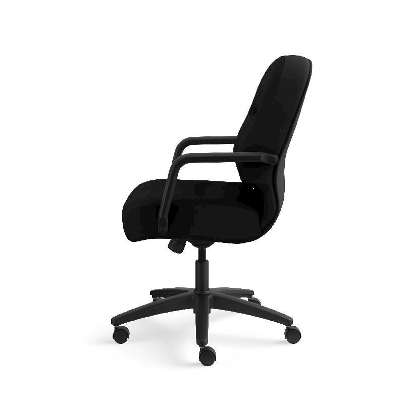 HON Pillow-Soft Mid-Back Task Chair | Center-Tilt, Tension, Lock | Fixed Arms | Black Fabric. Picture 12