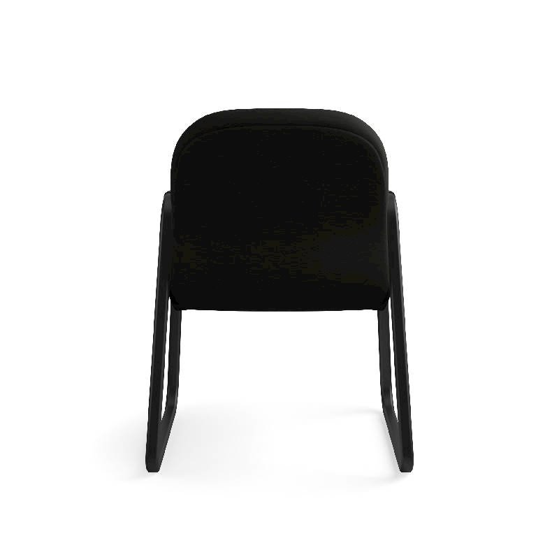 HON Pillow-Soft Guest Chair | Fixed Arms | Black Leather. Picture 9