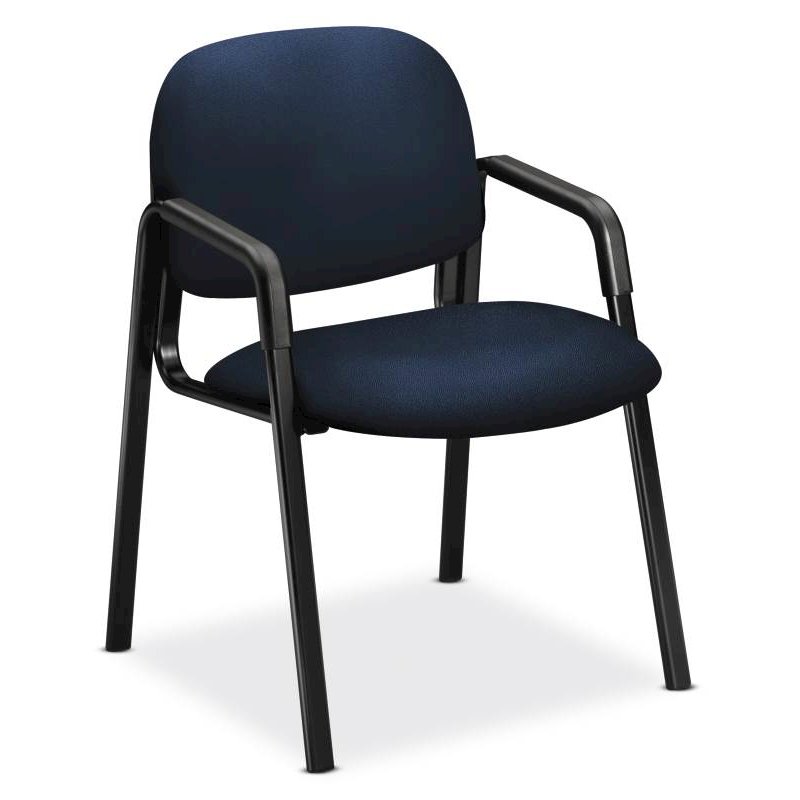 HON Solutions Seating Guest Chair | Fixed Arms | Navy Fabric. Picture 1