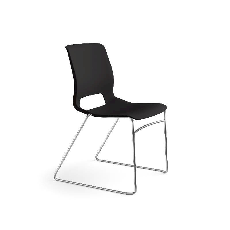 HON Motivate High-Density Stacking Chair | Onyx Shell | 4 per Carton. Picture 2