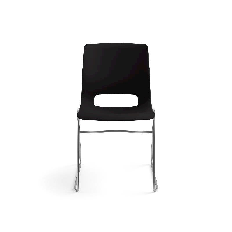 HON Motivate High-Density Stacking Chair | Onyx Shell | 4 per Carton. Picture 4