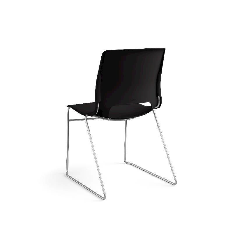 HON Motivate High-Density Stacking Chair | Onyx Shell | 4 per Carton. Picture 10