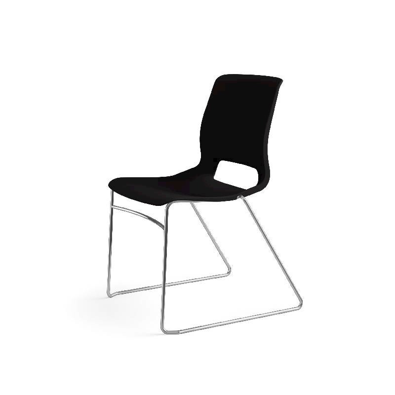 HON Motivate High-Density Stacking Chair | Onyx Shell | 4 per Carton. Picture 13