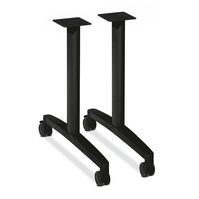 HON Huddle Table Base Kit | T-Style | Black Finish | 2 Bases per Kit. Picture 1