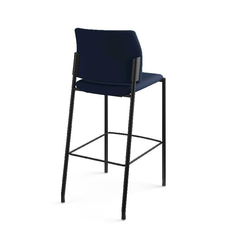 HON Accommodate Cafe Stool | Navy Fabric | Textured Black Frame | Armless. Picture 8