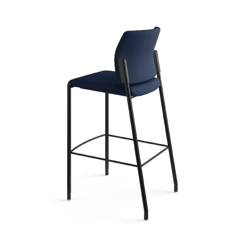 HON Accommodate Cafe Stool | Navy Fabric | Textured Black Frame | Armless. Picture 11