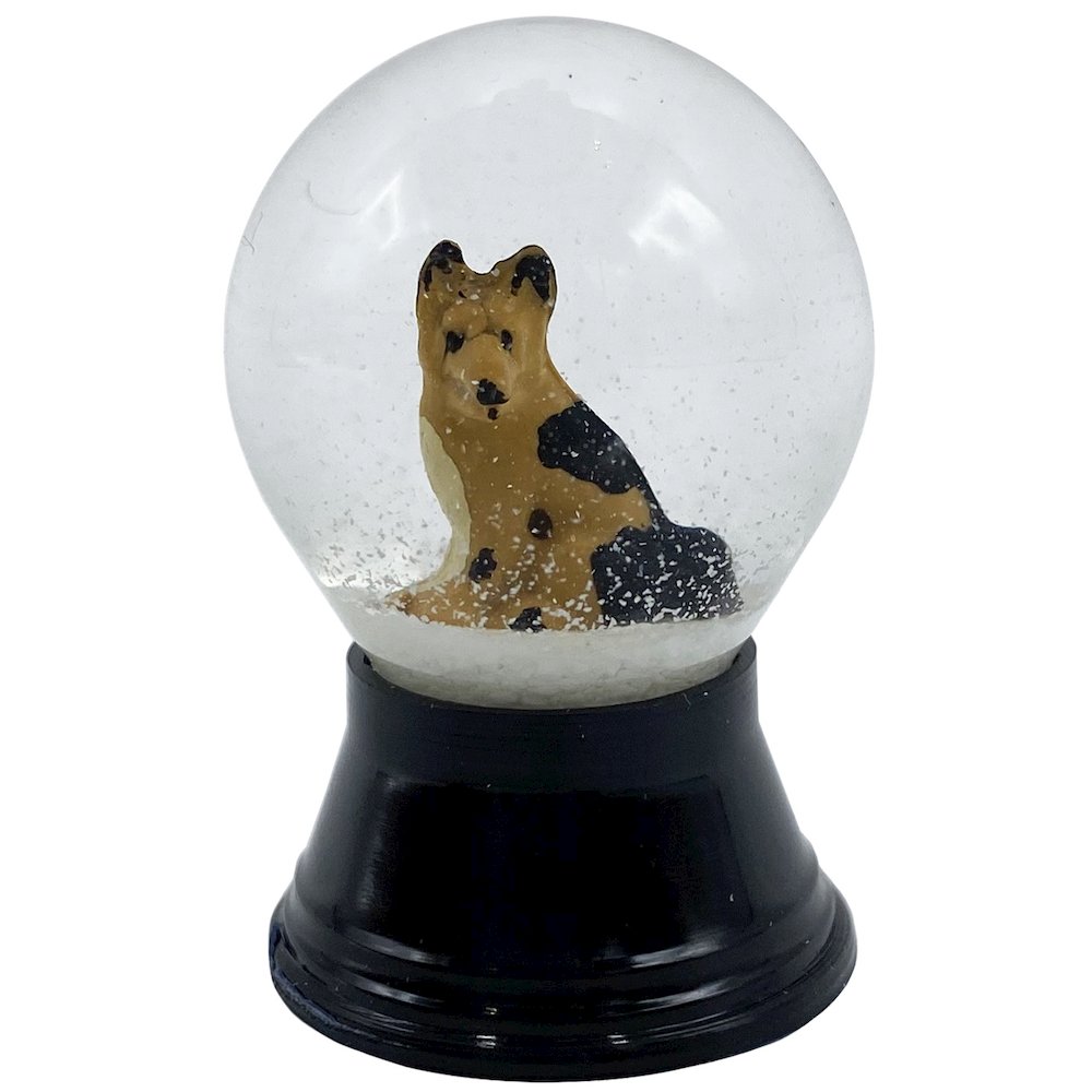 Perzy Snowglobe - Mini Dog - 1.5"H x 1"W x 1"D. Picture 1