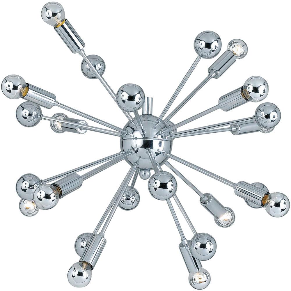 Supernova Chandelier, 12-40W Bulbs Included, 24"HX26"W, Hardwire Only. Picture 1