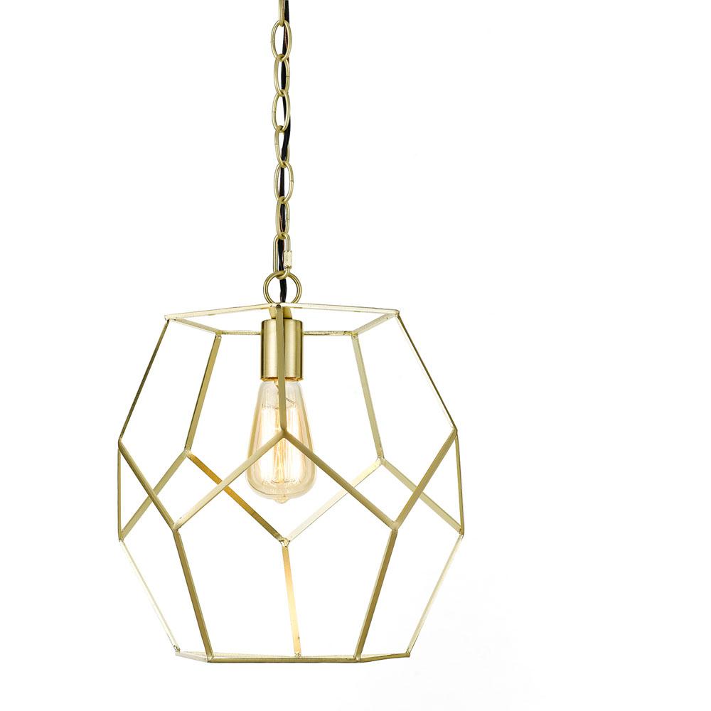 Bellini Polygons Pendant, 1-60W Bulb, 13"Wx12.25"H, Hardwire or Plug. Picture 1
