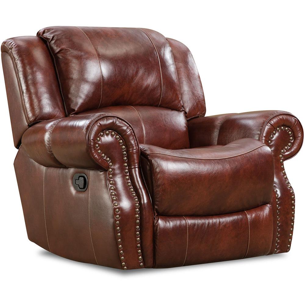 Telluride 100% Leather Rocker Recliner. Picture 1