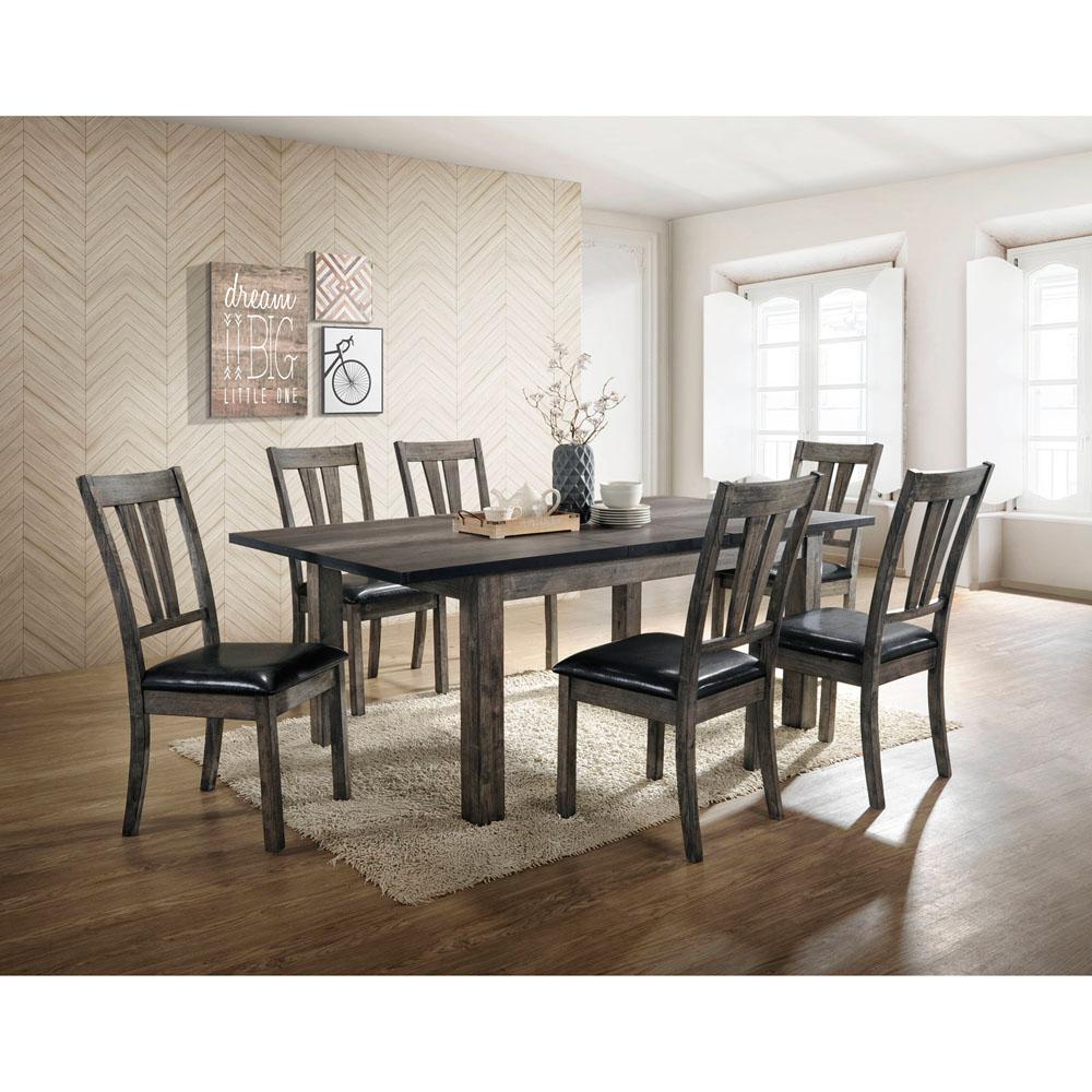Drexel Dining 7PC Set - 78x42x30H Table, 6 P/U Side Chairs. Picture 1