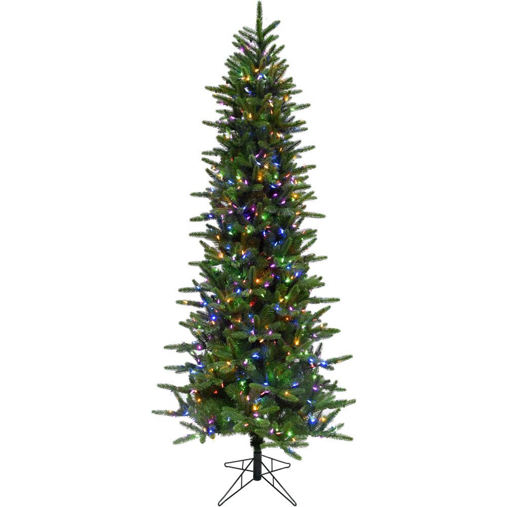 Fraser Hill Farm 9' Carmel Pine Christmas Tree - Mlti LED Lght, EZ. Picture 1