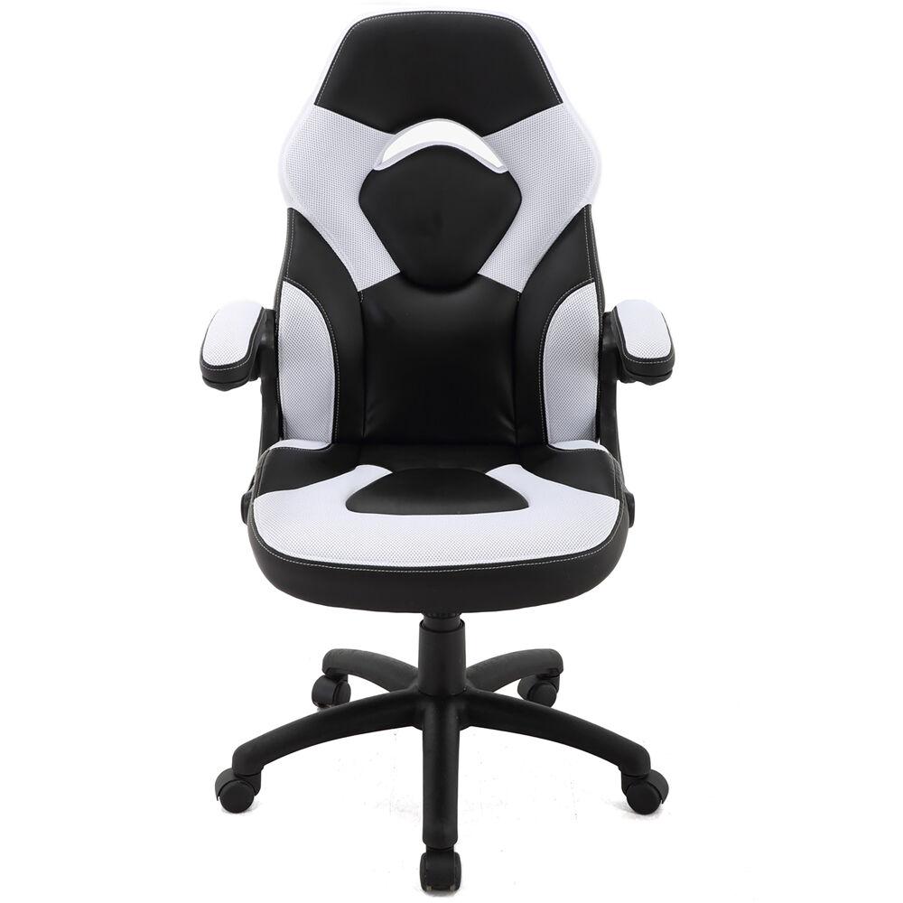 Hanover Commando Gas Lift 2-Tone Gaming Chair, Faux Leather. Picture 1