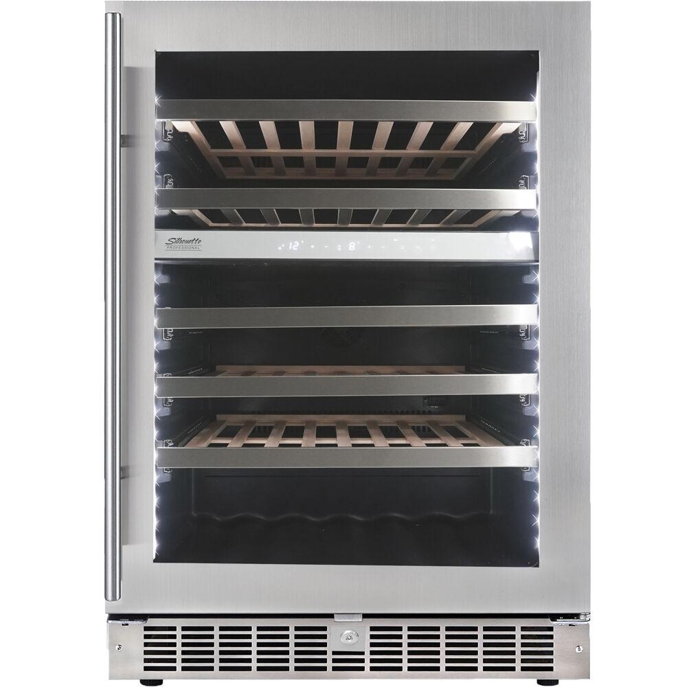 51 Bottle Integrated Wine Cooler, Low-E Dual Pane Door, Pro Style Handle. Picture 1