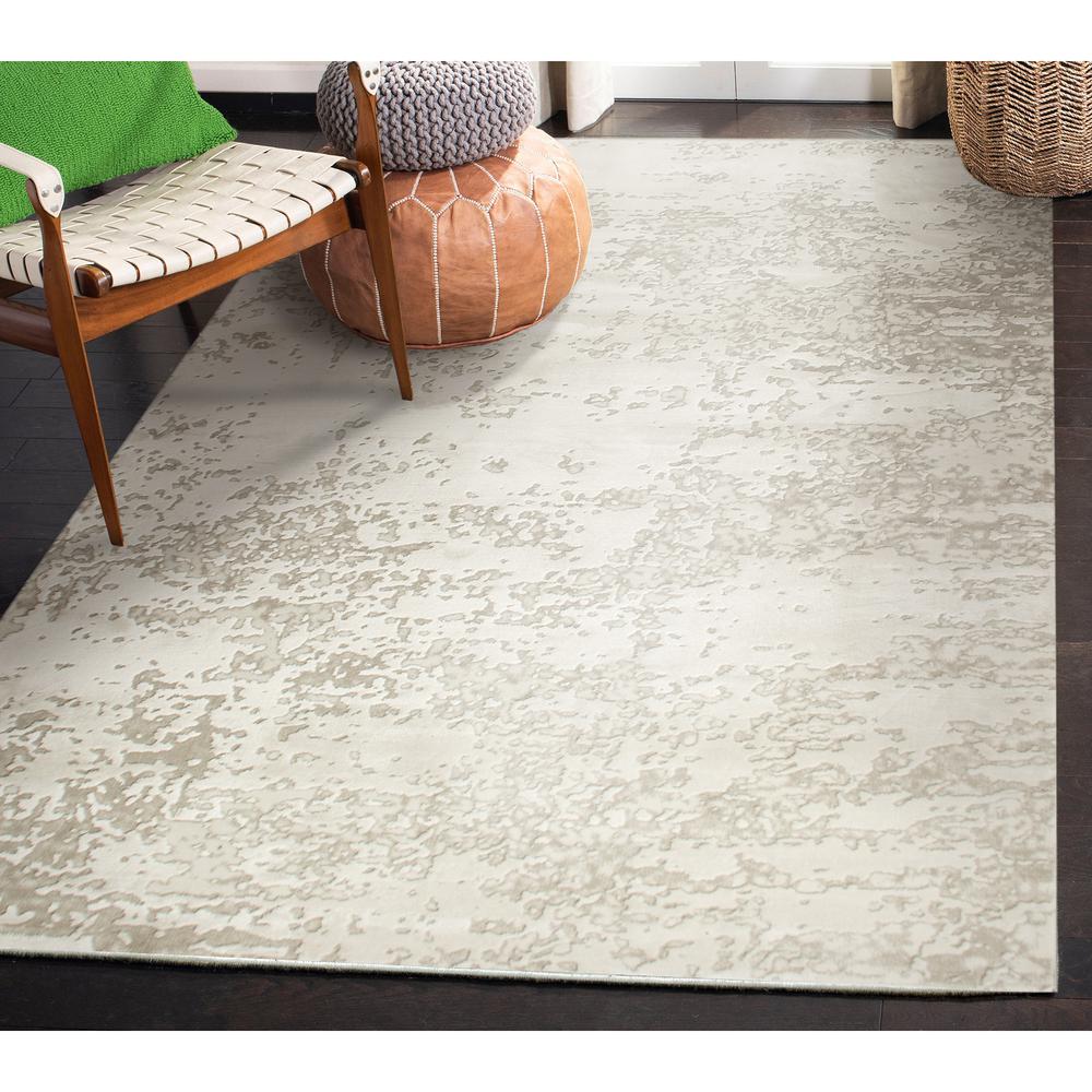 CAMILA Grey/Off-white 3 x 10 Indoor Rug. Picture 7
