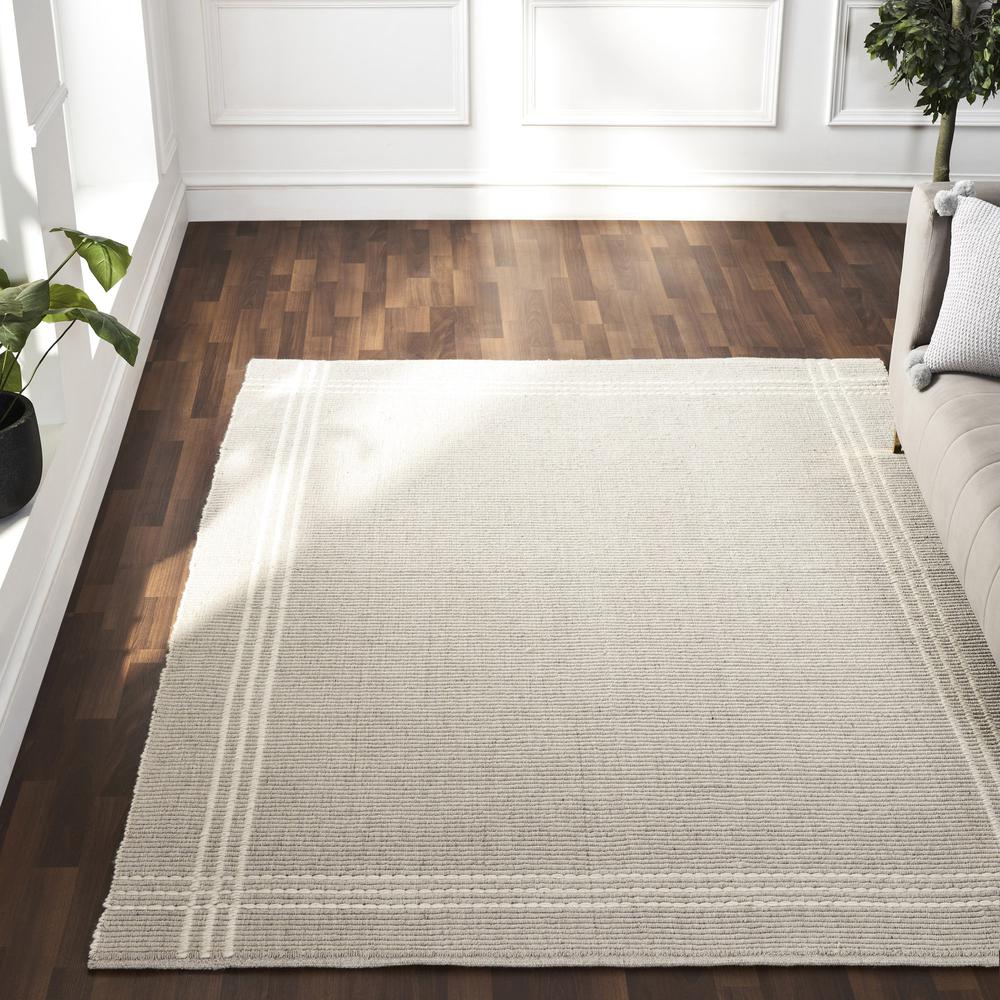 LINDLEY Oatmeal 5 x 8 Rug. Picture 2