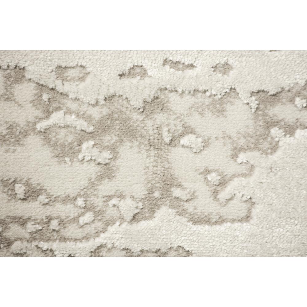 CAMILA Grey/Off-white 3 x 10 Indoor Rug. Picture 3