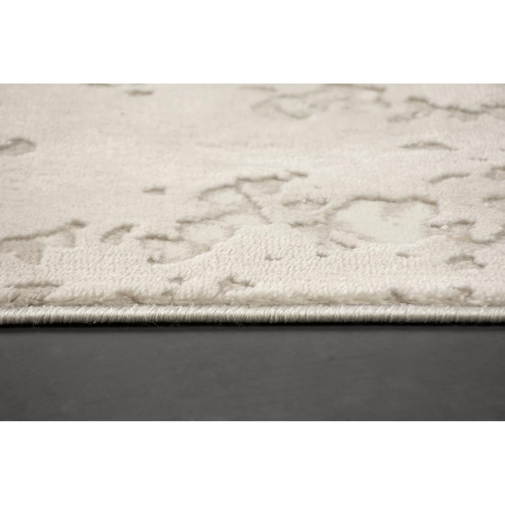 CAMILA Grey/Off-white 3 x 10 Indoor Rug. Picture 5