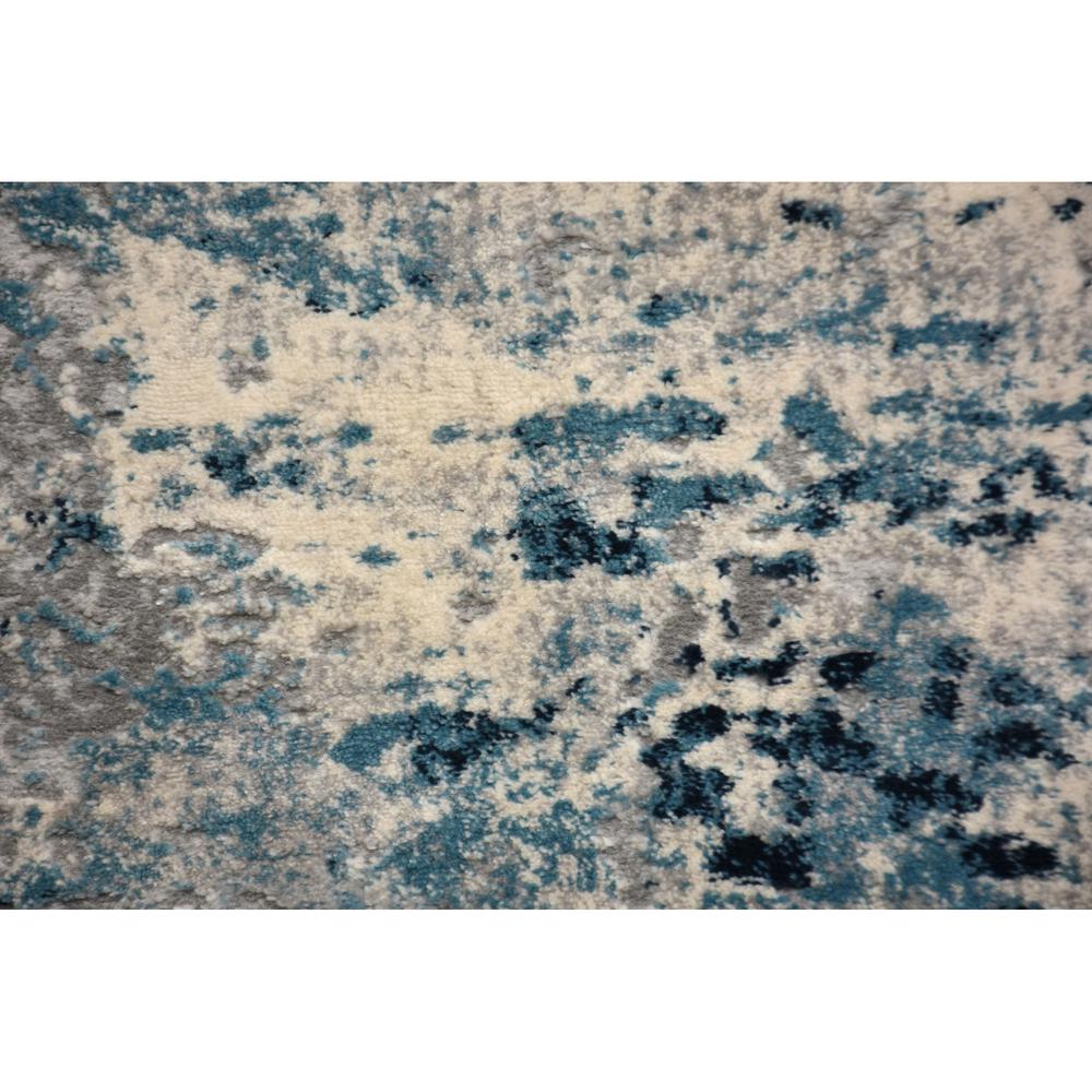 ARIELLA Blue & grey 8 x 10 Indoor Rug. Picture 3