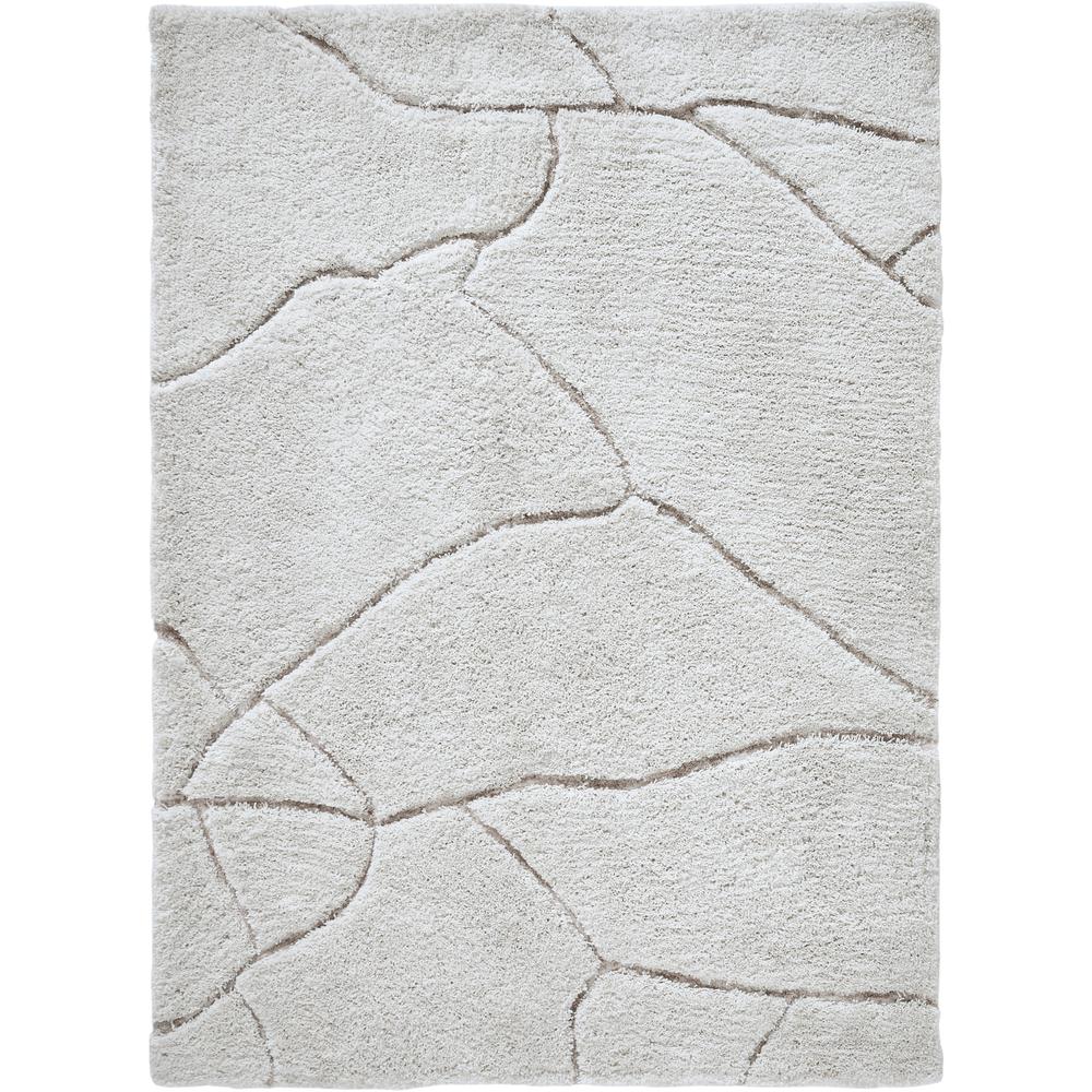 ALLEN Off White/Taupe 8 x 10 Rug. Picture 1