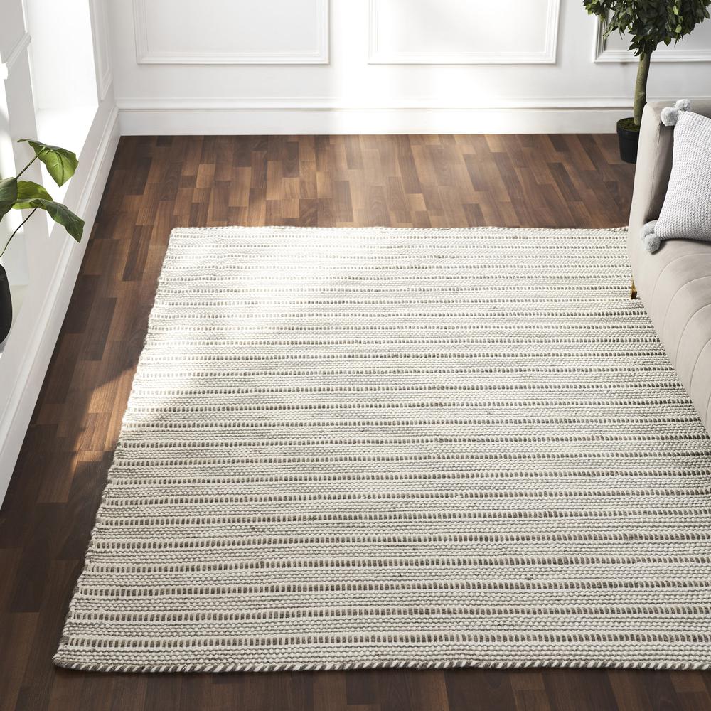 ORRIA Ivory/Grey 5 x 8 Rug. Picture 2
