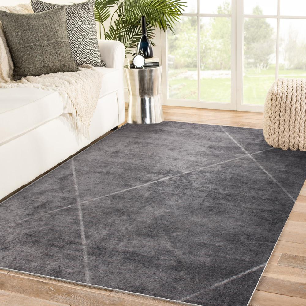 FALLON GREY/ IVORY 10 x 13 Indoor Rug. Picture 6