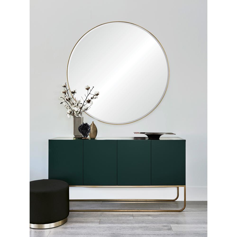 Thallo 48 in. x 48 in. Round Framed Mirror. Picture 5