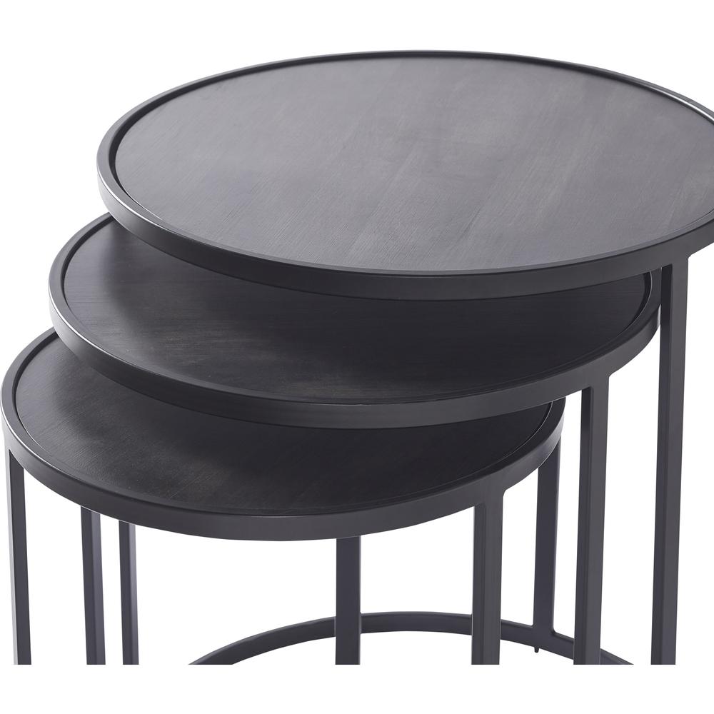 Donatella Black Table (Set of 3). Picture 3