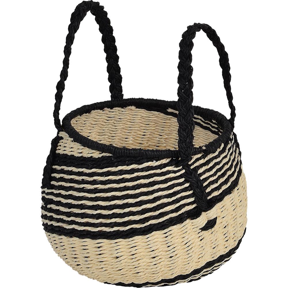 Merma Cream and Black S/M/L BASKETS (Set of 3). Picture 4