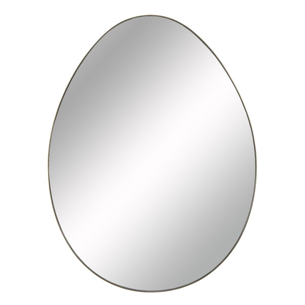 Ova 33 x 25 Oval,Round Framed Mirror. Picture 1
